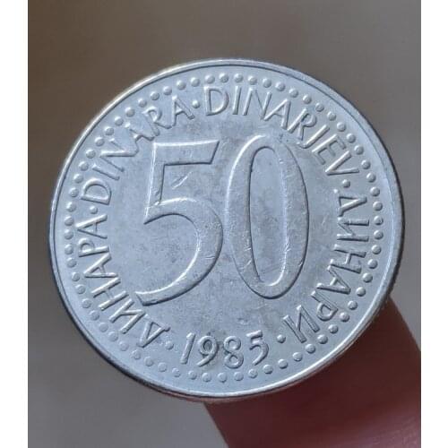 Yugoslavia 50 Dinar 27mm Coins Eu Edition Europe 100% Real Original Used Coin Old Random Year