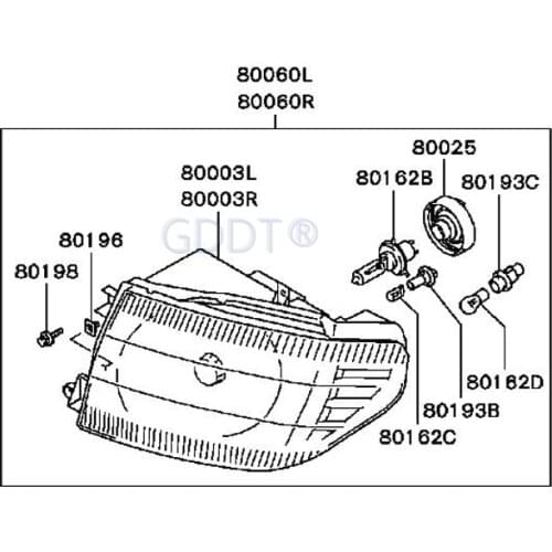 2 PIECE PMMA Head LIGHTS COVER for Mitsubishi Pajero Mini Front Lamp GLASS for Montero Pinin Turning Signal Light for Shogun IO