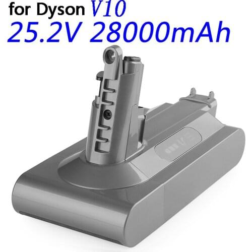 New 25.2V Battery 28000mAh Replacement Battery for Dyson V10 Absolute Cord-Free Vacuum Handheld Vacuum Cleaner Dyson V10 Battery