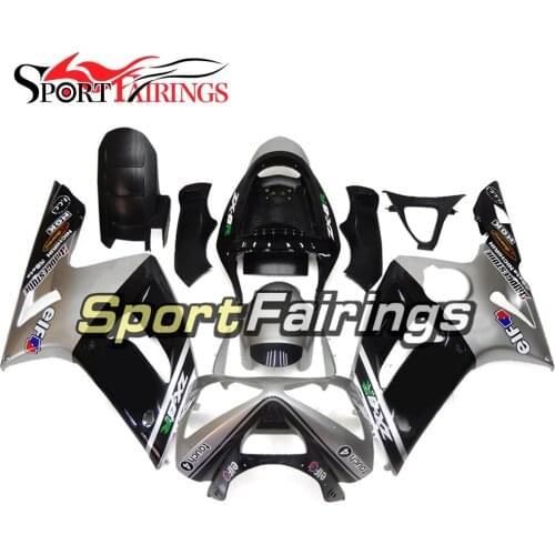 Fairings For Kawasaki ZX6R ZX-6R 636 03 04 2003 2004 Injection ABS Plastic Covers Motorcycle Fairing Kit Silver Black New