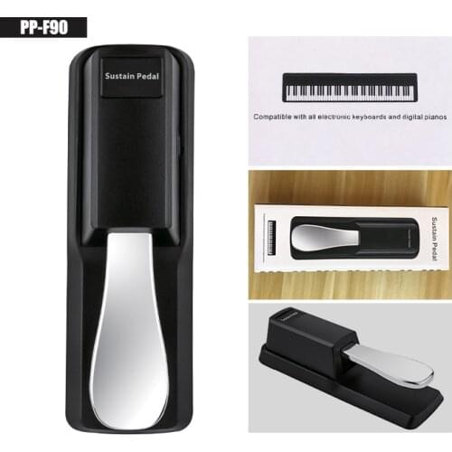 Smiger Sustain Pedal for Keyboard Upgraded Piano Sustain Pedal Universal Damper Foot Pedal for Digital Piano MIDI Keyboard Elect