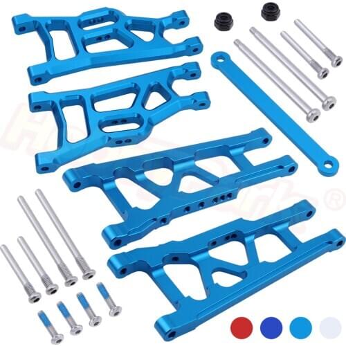 Front Rear Aluminum Suspension Arms Tie Bar 3655X 3631 for 1/10 Traxxas Stampede VXL 2WD Monster Truck Rustler VXL Upgrade Parts