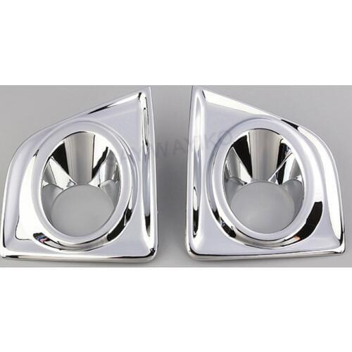 For TOYOTA Corolla 2014-2015 2PCS Car Front Fog Light Lamp Cover Trim Fog Lamp Shade ABS Chrome Car Styling Auto Accessories