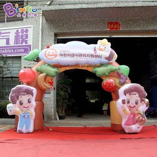 Personalized 4X3 meters inflatable gate arch for decoration toys