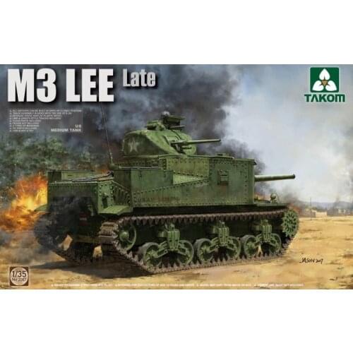 TAKOM 2087 1/35 US Medium Tank M3 Lee Late Version Plastic Model Kit