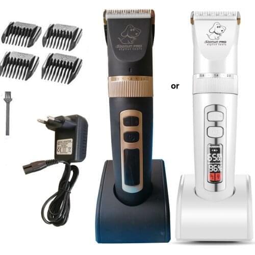 Professional Pet Hair Trimmer Lcd Screen Electrical Grooming Rechargeable Machine for Cat Dog Shaver Cutter Clipper