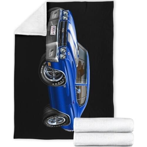 Blue Car pattern Family Fleece Blanket 3D full printed Wearable Blanket Adults/kids Fleece Blanket 01