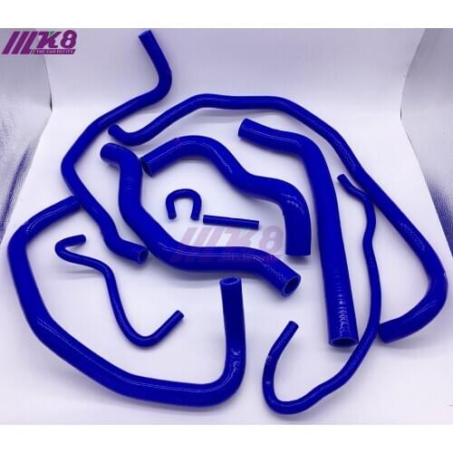 Silicone Radiator Coolant Heater Hose Fit For 02-08 Mazda 6 Mazda6 MZR 2.0L 2.3L(10PCS) red/blue/black