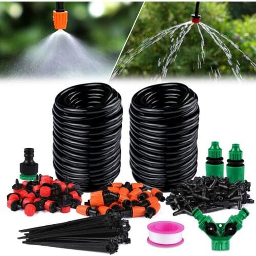 Mist Cooling Automatic Irrigation System Drip Irrigation System Garden Plant Automatic Watering Hose Kit