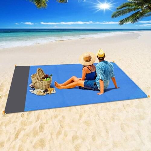 Beach Mat Waterproof and Dirt-Resistant Picnic Mat, Portable Beach Blanket, Suitable for Camping, Hiking and Trekking