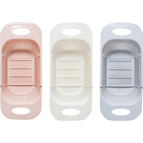 Extendable Sink Colander Strainer Basket Wash Vegetables