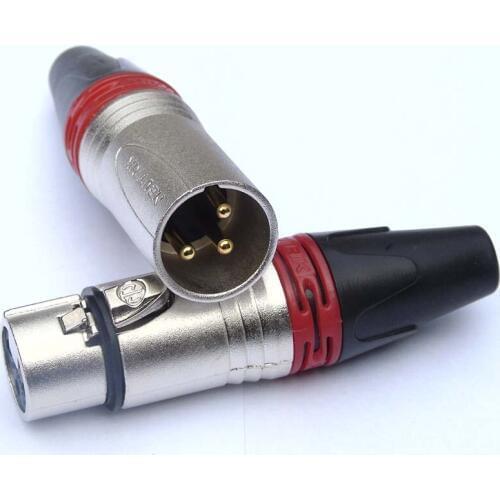 High quality NC3MXX NC3FXX 3Pin XLR Connector with 5 PCS NC3MXX & 5 PCS NC3FXX