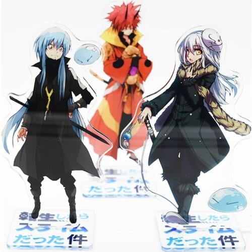 Japan Anime Tensei shitara Slime Datta Ken Rimuru Tempest Benimaru Cosplay Acrylic Stand Figure Double sided Pedant Decor Gifts