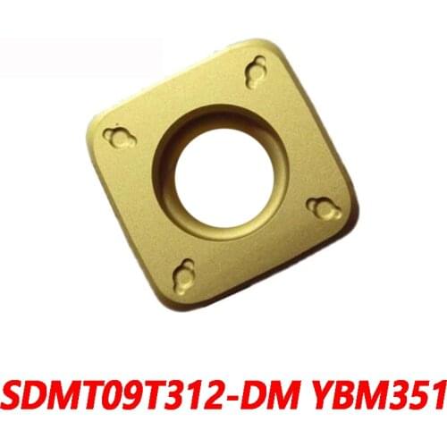 100% Original SDMT SDMT09T312-DM YBM351 10pcs Carbide Blade 09T312 CNC Lathe Blade Quality Assurance Efficient And Durable