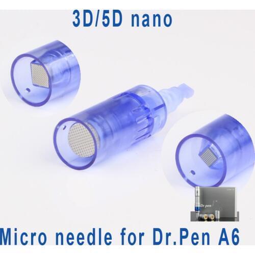 100pieces 3D/5D Nano bayonet cartridges for Dr.pen A6 anti aging micro needles replaced cartridge for meso derma pen needle tips