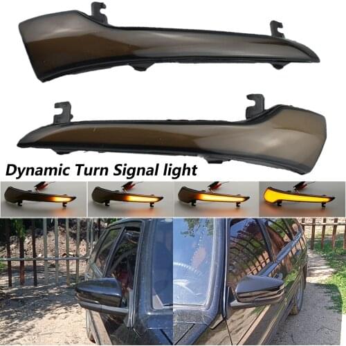 2X Dynamic LED Turn Signal Blinker FR Side Mirror Indicator High Quality light For LADA GRANTA