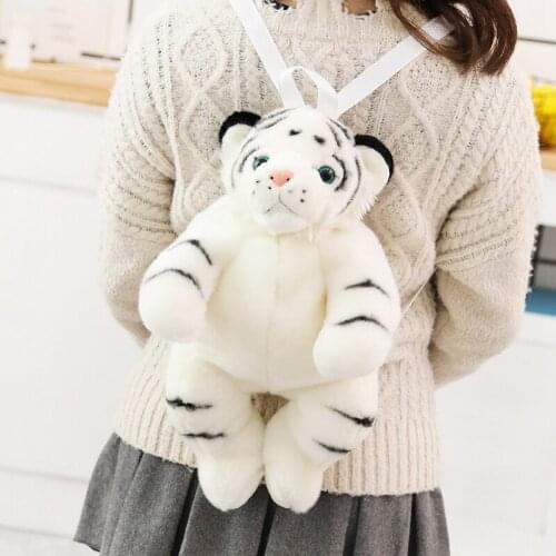 45 Stuffed Animal Tiger Backpack Shoulder Bag Plush Toy Doll Dual Function Toys For Children