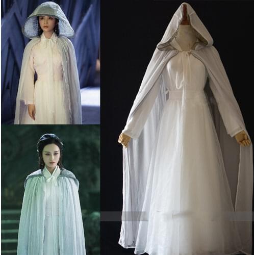 4 designs JinMi SuiHe Chiffon Yarn Fairy Costume for Newest TV Play Xiang Mi Chen Chen Jin Ru Shuang Fairy Costume Hanfu