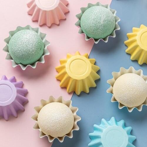 600 x New Macaron Colors Solid Baking Cupcake Cups No Needed Mold Cake Holders