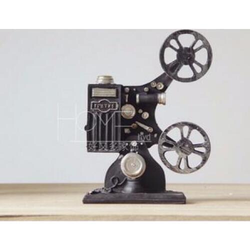 A statue dolls American Telephone model Knight model living room resin retro camera fan Home Furnishing old decoration