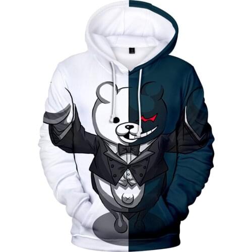 Anime Super Dangan Ronpa Danganronpa Mono Kuma Monokuma White Black Bear Cosplay Costume Game Baseball Kawaii