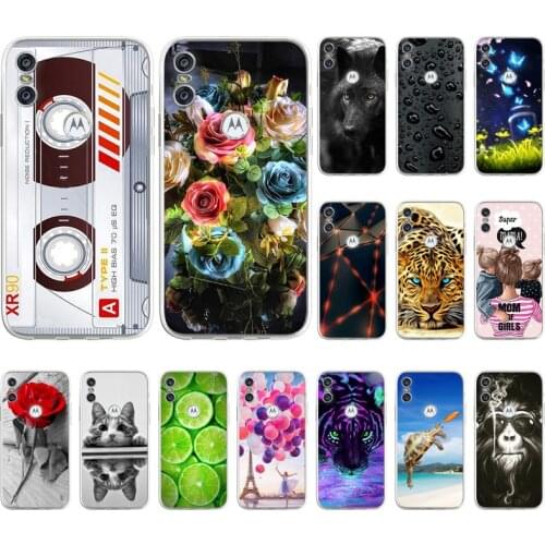 Phone Case For Moto One Case Back Cover Silicone Soft TPU Coque For Moto P30 Play Cases Fundas Motolora P 30 Play Painted Bumper