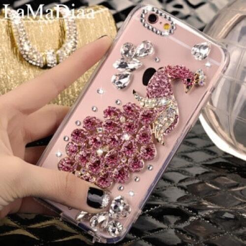 LaMaDiaa Cases For Samsung S20 Ultra S10 S9 S8 Plus Note20 Ultra Note10 Plus Luxury Diamond Crystal Mobile Phone Case Cover