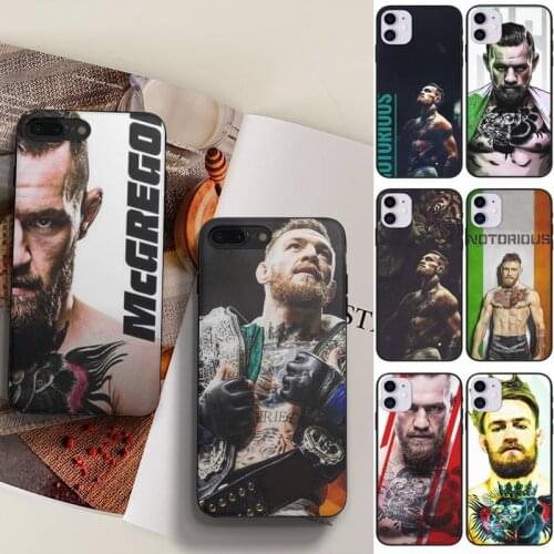 Conor Mcgregor Boxing King Phone Case Fundas Shell Cover For Iphone 6 6s 7 8 Plus Xr X Xs 11 12 13 Mini Pro Max