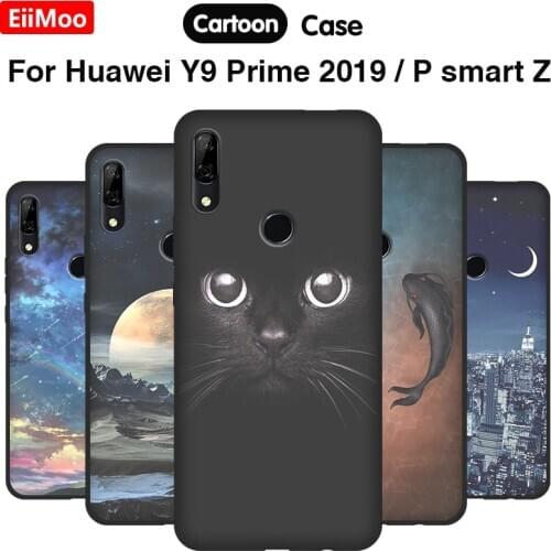 EiiMoo Case For Huawei Y9 Prime 2019 Phone Cases Fashion Print Silicone Back Cover For Huawei P Smart Z / Honor 9X Premium Coque