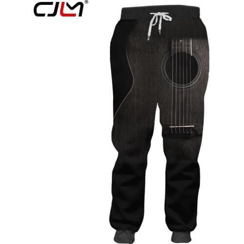 CJLM Guitar Art Musical Instrument Summer 3D Full Printing Fashion Sweatpants Print Style Fitness Casual Loose Sports Trousers