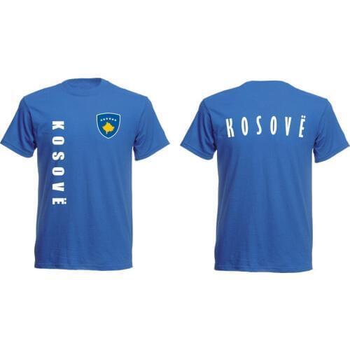 Kosovo T-Shirt MenS Footballer Legend Soccers Jersey Men 2019 Summer Round Neck Men Fashion Cheap Custom T Shirts