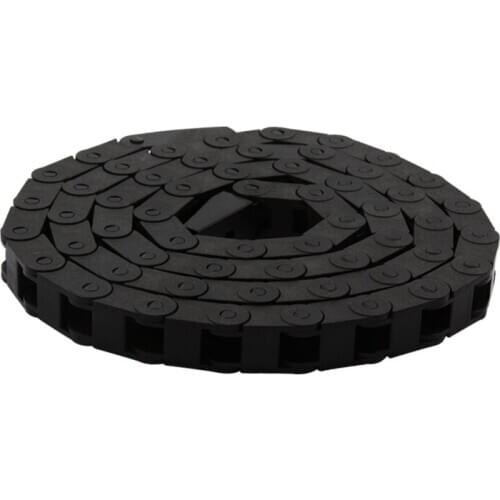 BK Nylon 7X7 7x10 7x15 7x20 7x30 7x40mm Cable Drag Chain Wire Carrier With End Connectors For CNC Router Machine Tools L1000mm