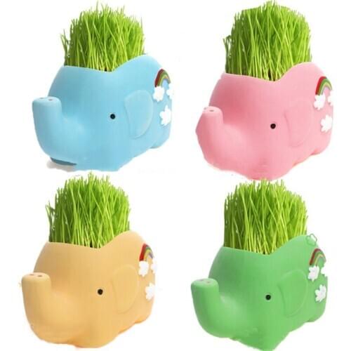 Animals Shaped Ceramic Flower Pot Elephant Succulent Planter Cactus Succulent Plants Flower Cute Flower Pot Desktop Decoration