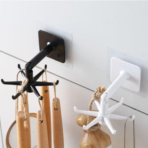 Kitchen Hook Organizer Bathroom Hanger Wall Dish Drying Rack Holder For Lid Cooking Accessories Cupboard Storage Cabinet Shelf