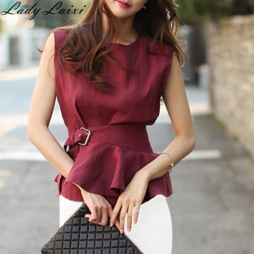 Lady Laixi Linen Blouses
