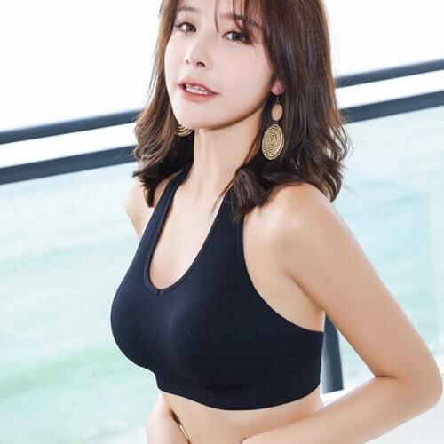 Summer Fitness Bra U Neck Womens Bottoming Tank Top Beauty Back Halter Sexy Vest 2020