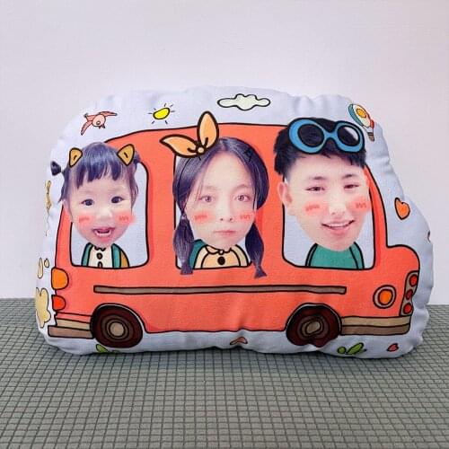 Parent-child Photo Cute Pillow Customization Home Decoration Throw Pillow Family Commemorative Pillow Baby Growth Souvenirs