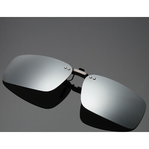 Polarized Clip On Sunglasses Men Women Rimless Driving Fishing Sun Glasses Car Driver Goggles Pink Blue Green Clip UV400 Oculos