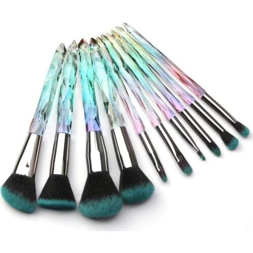 10Pcs Makeup Brushes Tool Set For Cosmetics Foundation Blending Blush Face Powder Lip Brush Makeup Tool Sets