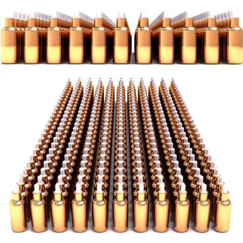 Wholesale 100pcs unique 100ml large dropper bottle for essential oil , hot sale golden 100 ml glass bottle with dropper cap