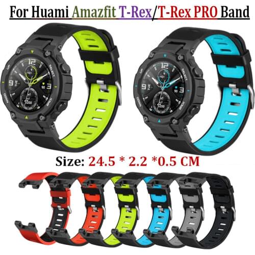 Top Quality Sport Silicone Band For Huami Amazfit T-Rex PRO Strap Bracelet Accessories Replacement Wrist for Amazfit T-Rex Watch