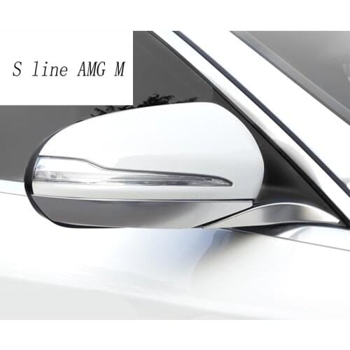 Car styling for Mercedes Benz C class W205 C180 C200 rearview mirror frame door mirror cover trim accessories auto sticker