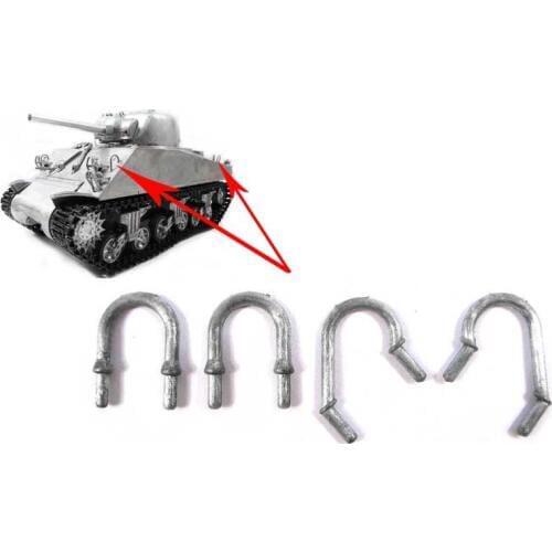 Mato 1/16 Spare Tank Parts Upper Hull Metal Handrails For 1:16 RC USA Sherman M4A3(75)W Tank