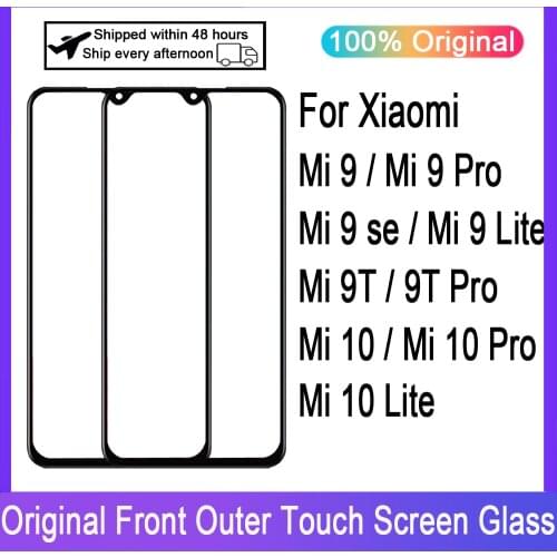 For Xiaomi Mi9 Mi 9 SE Mi9 Lite Mi9T Mi 9T Pro Redmi K20 K20Pro LCD Panel Front Outer Glass Touch Screen Panel Replacement Parts