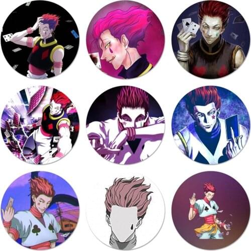 58mm Hisoka Hunter X Hunter Icons Pins Badge Decoration Brooches Metal Badges For Clothes Backpack Decoration