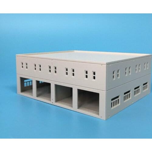 1/150 1/160n Proportion Building Model Train Sand Table Factory Building Model Mall Plastic Assembly
