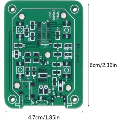 1Set FM Stereo Radio Kit Electronic DIY Suite 76-108MHz Portable Radio Tools E56B