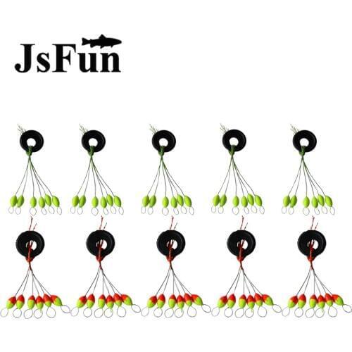 10Packs/60pcs Seven-star Oval Mini Fishing Float Space Beans Easy Use Floater Are Put On The Like A Stopper Be Fixed Floats L144