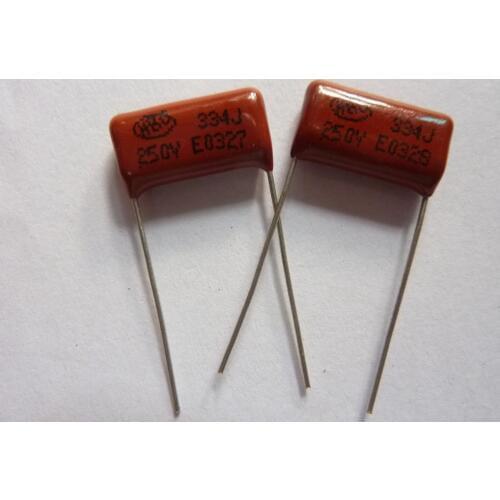 100pcs CBB 334 250V 334J CL21 0.33uF 330nF P15 Metallized Polypropylene Film Capacitor