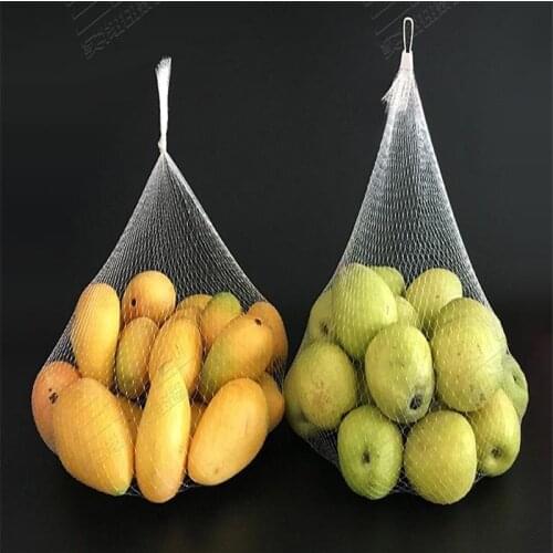 100pcs Fruit net bag Snack bag Supermarket packaging bag Toy packaging bag Red white yellow